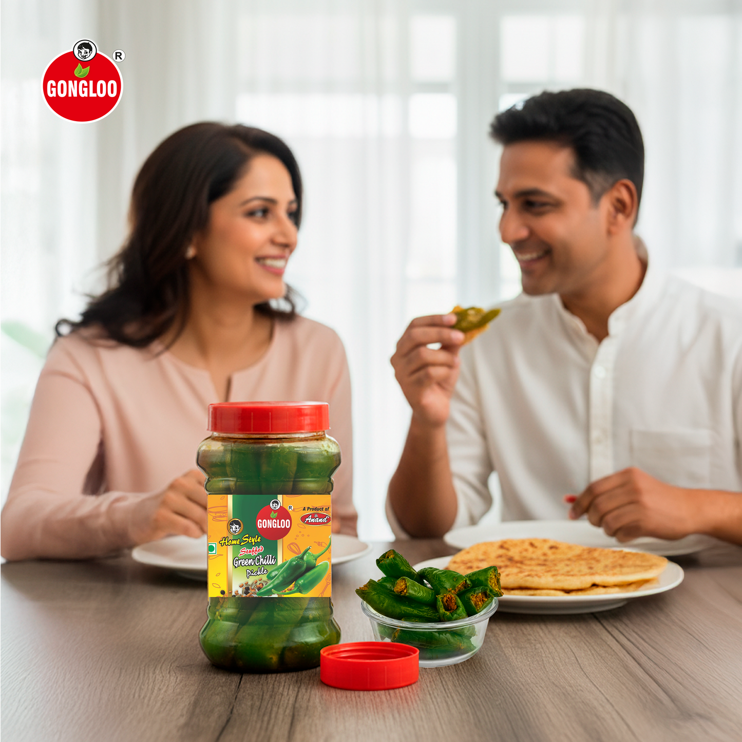 Green Chilli (Stuff) Pickle Handcrafted Pickle with Pure Spices