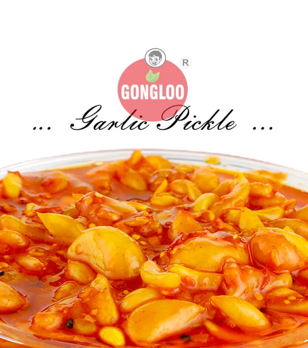 Bold and Spicy Combo – Garlic Pickle (400 gm) + Red Chilli Pickle (400 gm) | Gongloo