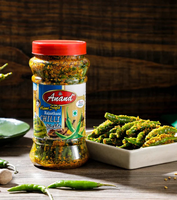 Trio of Tangy Pickle – Garlic, Rajasthani Green Chilli & Sweet Lemon Pickle Combo | Gongloo