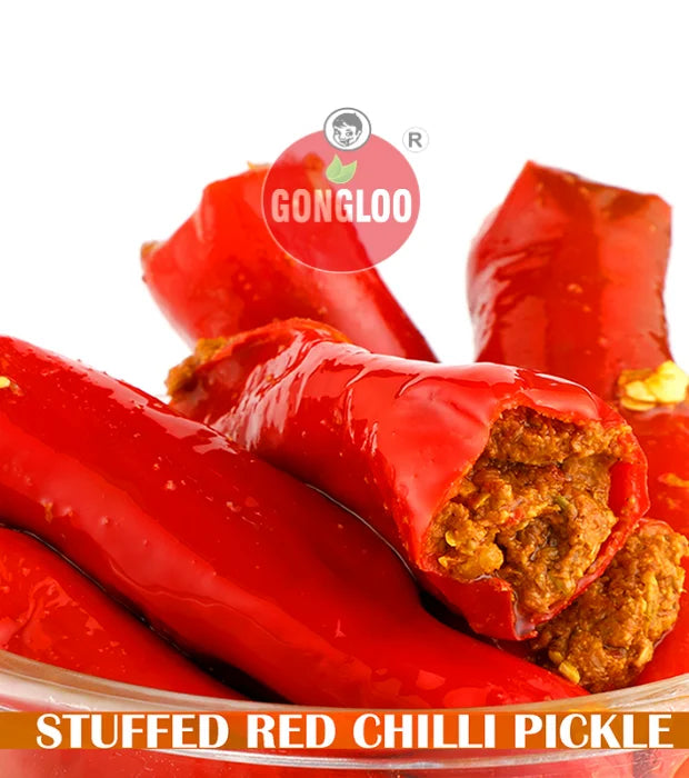 Bold and Spicy Combo – Garlic Pickle (400 gm) + Red Chilli Pickle (400 gm) | Gongloo