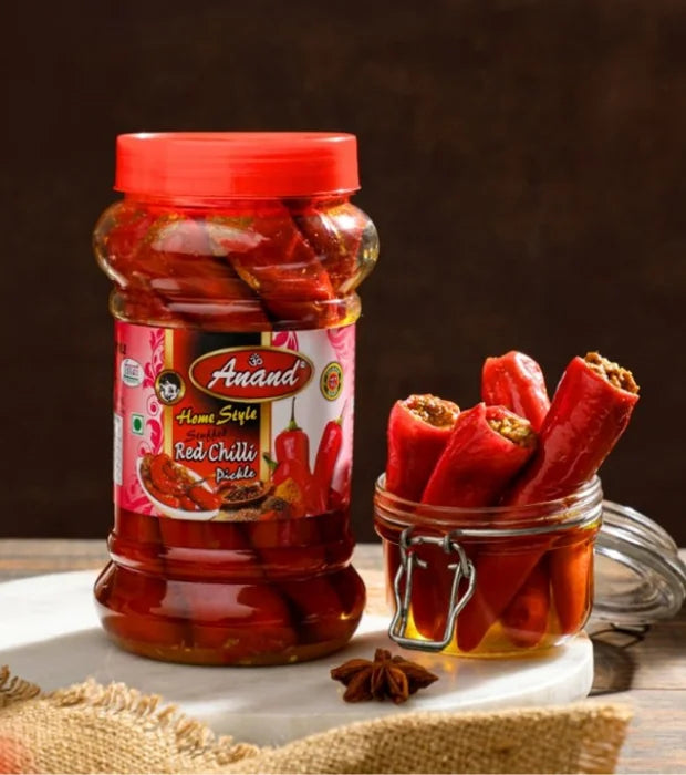 Red Chilli Pickle (400 gm) + Rajasthani Green Chilli Pickle (300 gm)- Spice Lovers Pack | Gongloo