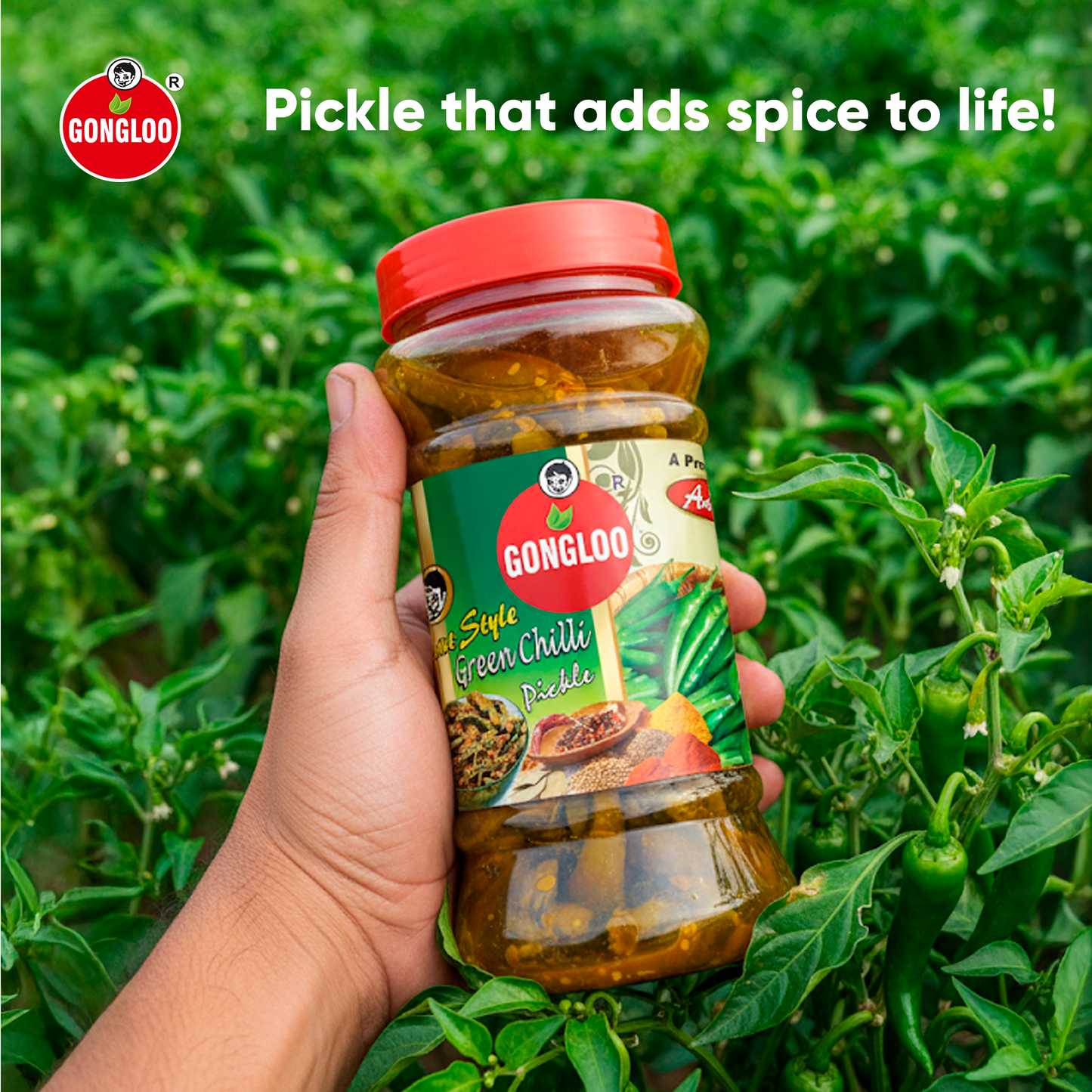 Homemade Green Chilli Pickle – Tangy, Fresh & Preservative-Free | Gongloo