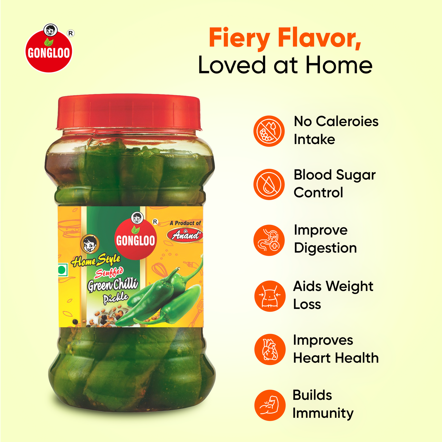 Green Chilli (Stuff) Pickle Handcrafted Pickle with Pure Spices