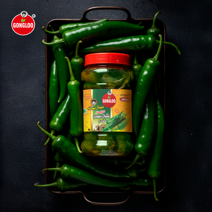 Green Chilli (Stuff) Pickle Handcrafted Pickle with Pure Spices