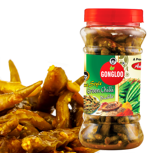 Homemade Green Chilli Pickle Tangy, Fresh & Preservative-Free